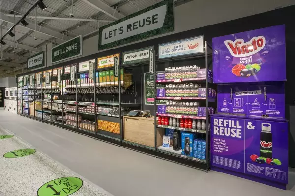The supermarket has even launched its first 'reverse vending machine' (