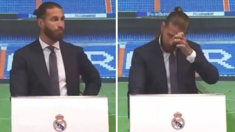 Sergio Ramos Breaks Down In Tears As He Bids Farewell To Real Madrid After 16 Years