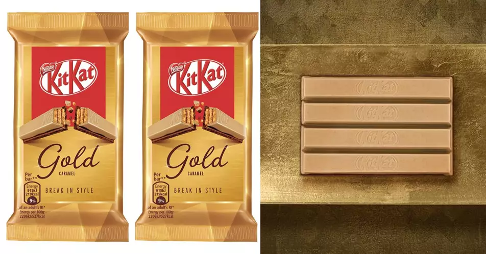 A Gold KitKat Is Launching In The UK And It’s Caramel Flavour 
