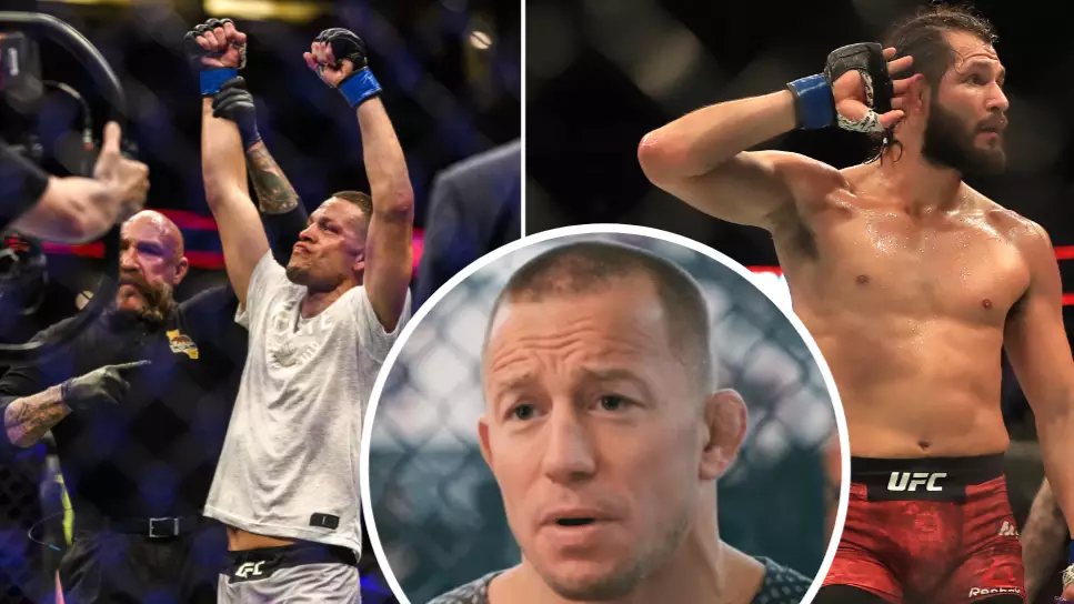 Georges St-Pierre Reacts To Nate Diaz Fighting Jorge Masvidal At UFC 244