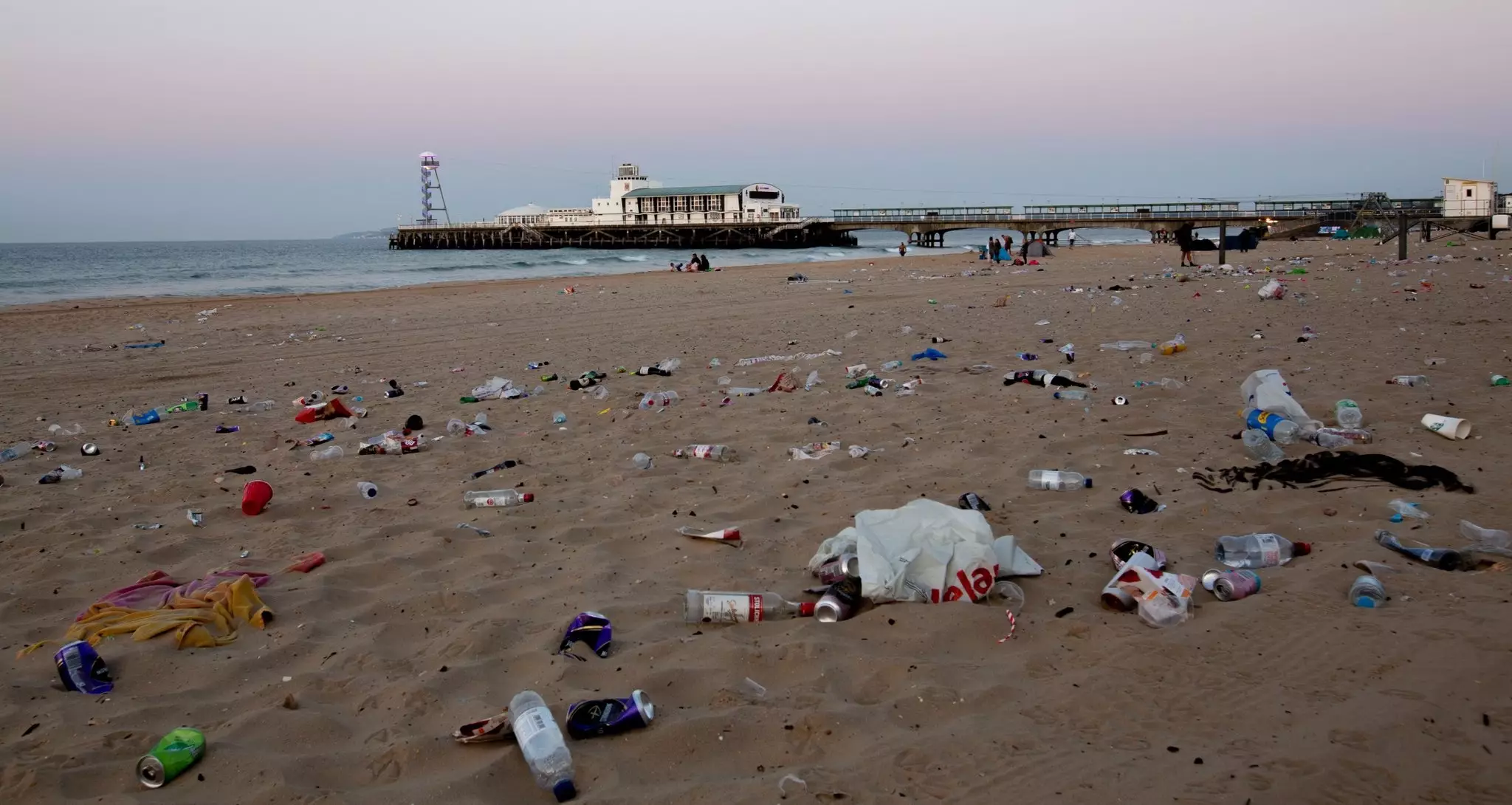 The litter left on the beaches.