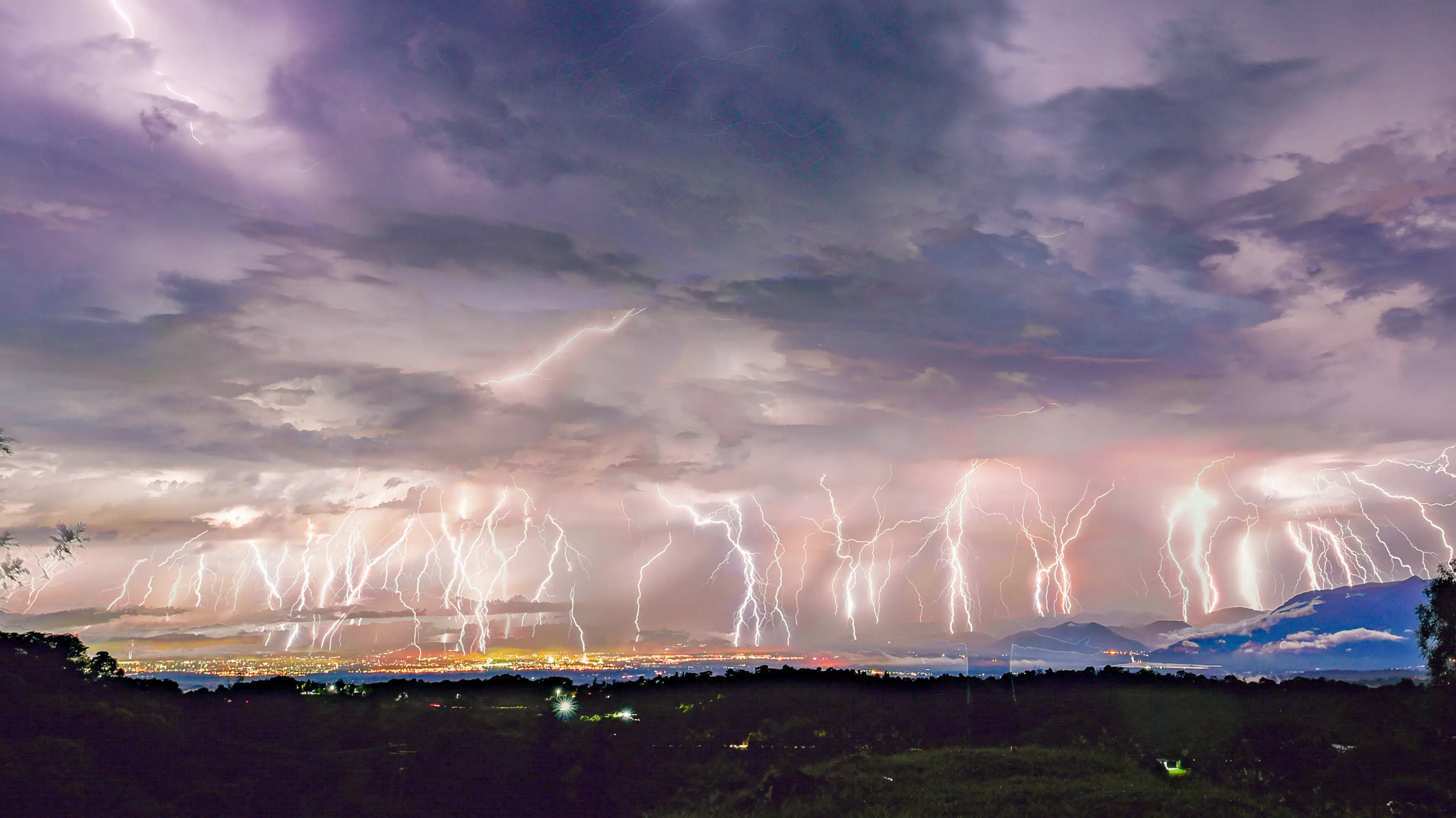 Lightning Illuminates The Sky During Storm Dubbed 'The Night Of A Thousand Forks' 