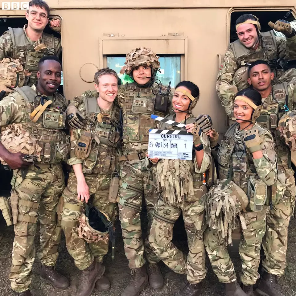 Michelle Keegan and the team have flown to film in South Africa.