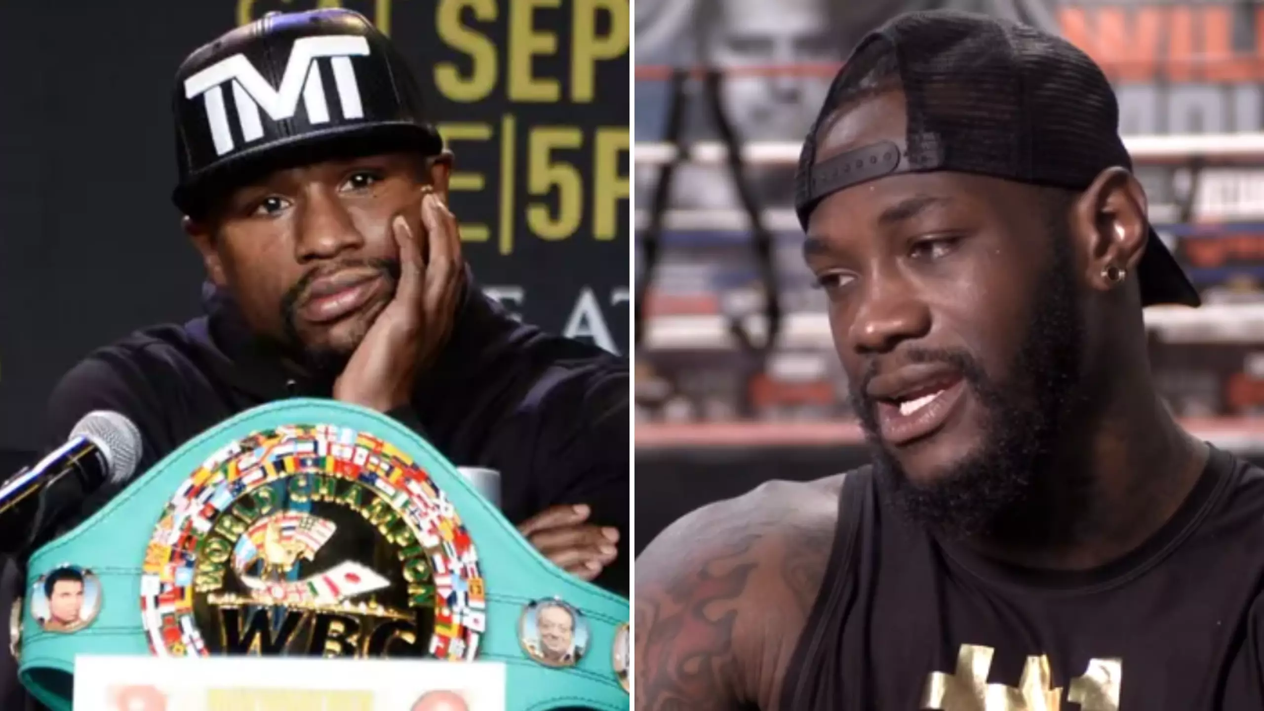 Deontay Wilder's Shocking Response To A Potential Floyd Mayweather Return This Year