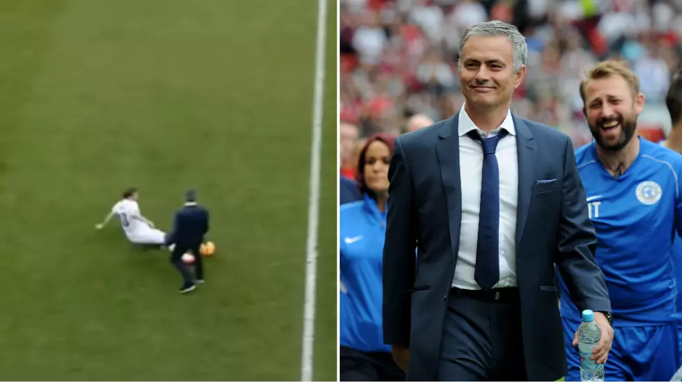 The Story Behind Jose Mourinho Tackling Olly Murs At Soccer Aid 