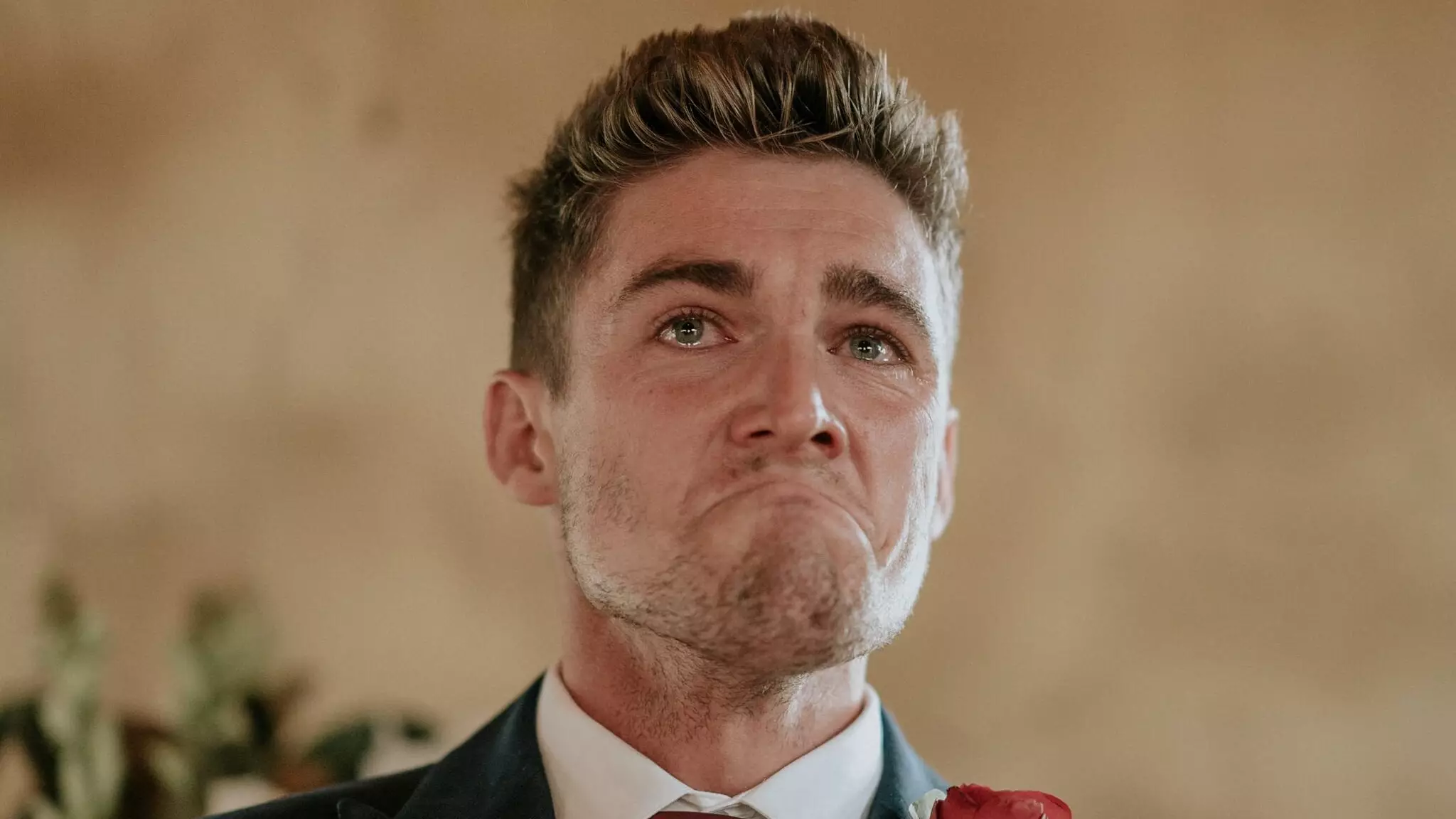 Groom Reveals The Story Behind His Tears At His Wedding 