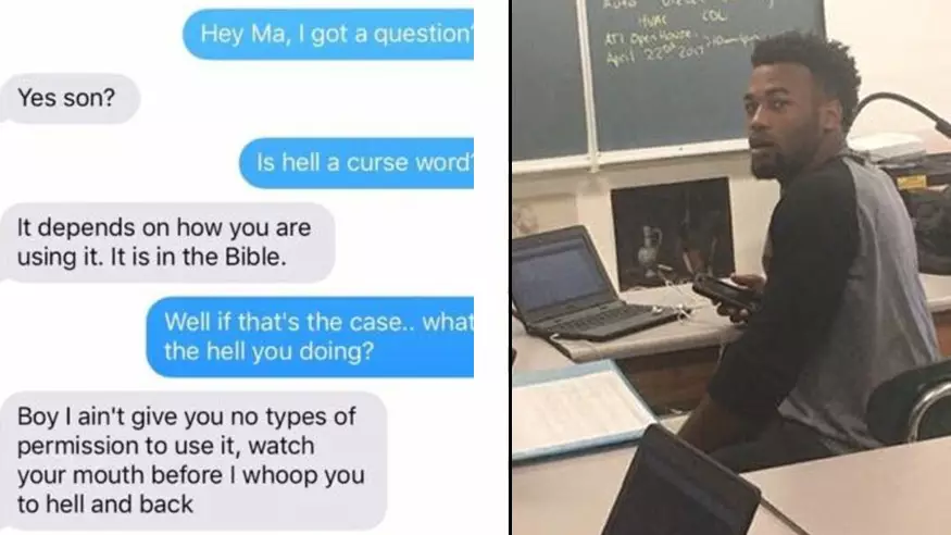 Mum Savages Son In School After He Swears In Text Message