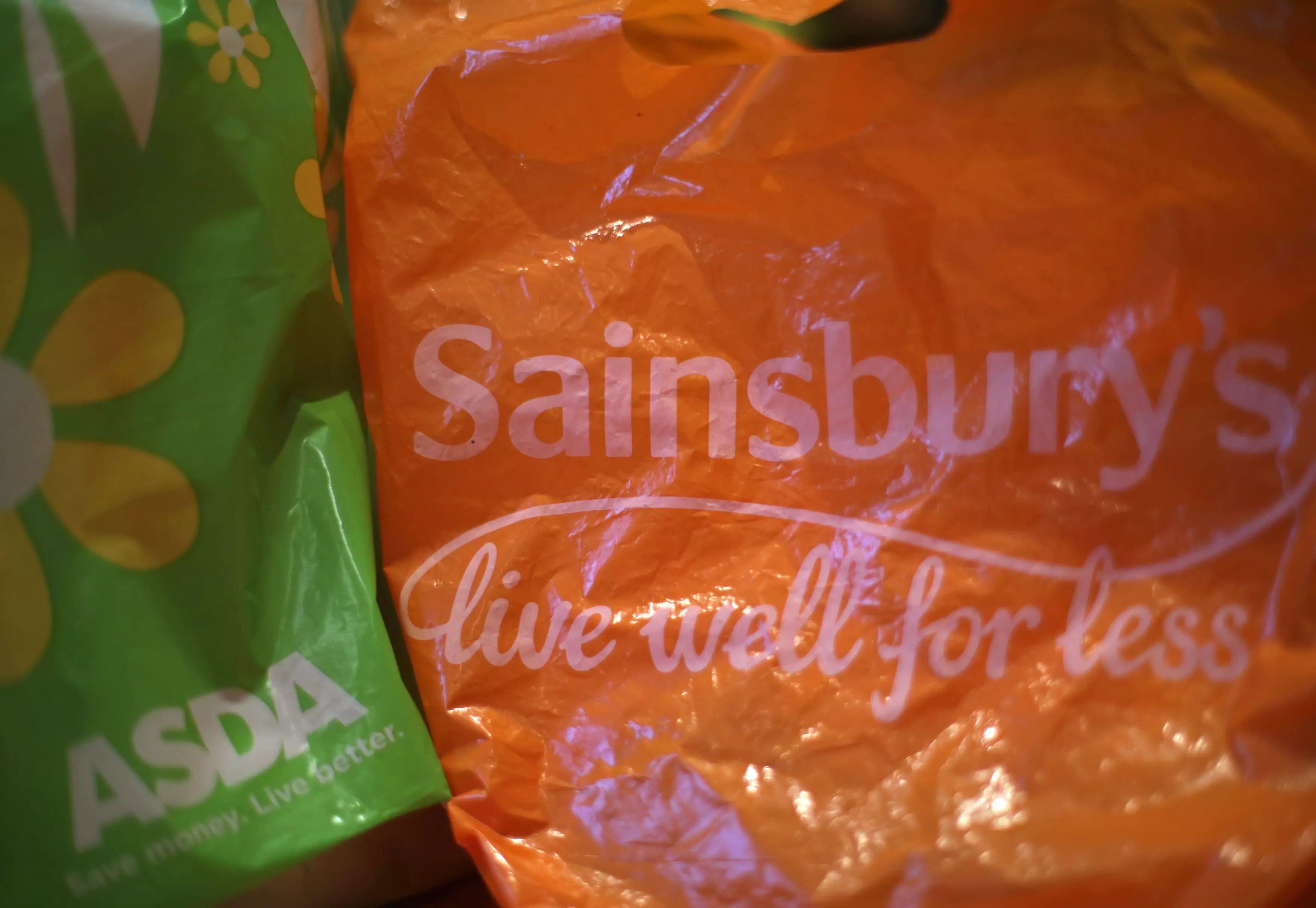 Experts are concerned about the use of sturdier, 'bags for life' like the plastic bags pictured here (
