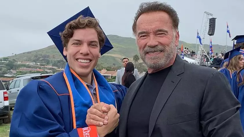 Arnold Schwarzenegger Congratulates Son Joseph On College Graduation 