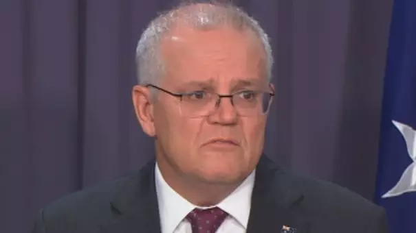 Scott Morrison Fights Back Tears While Speaking About Parliament Sex Scandal