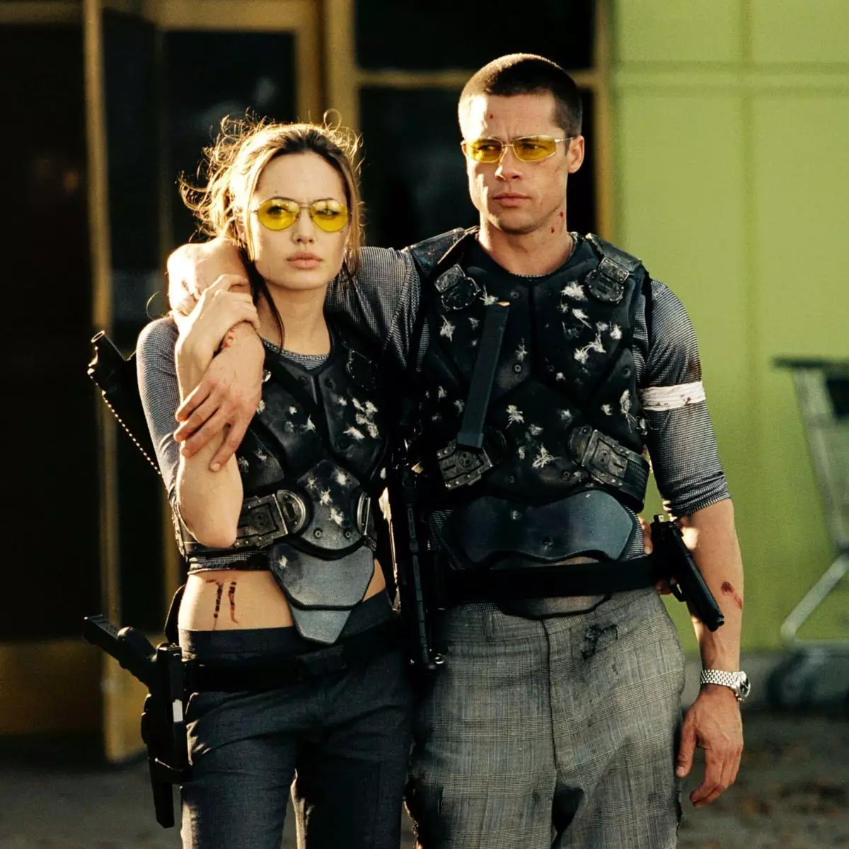 Brad Pitt and Angelina Jolie starred in Mr. & Mrs Smith in 2005 (