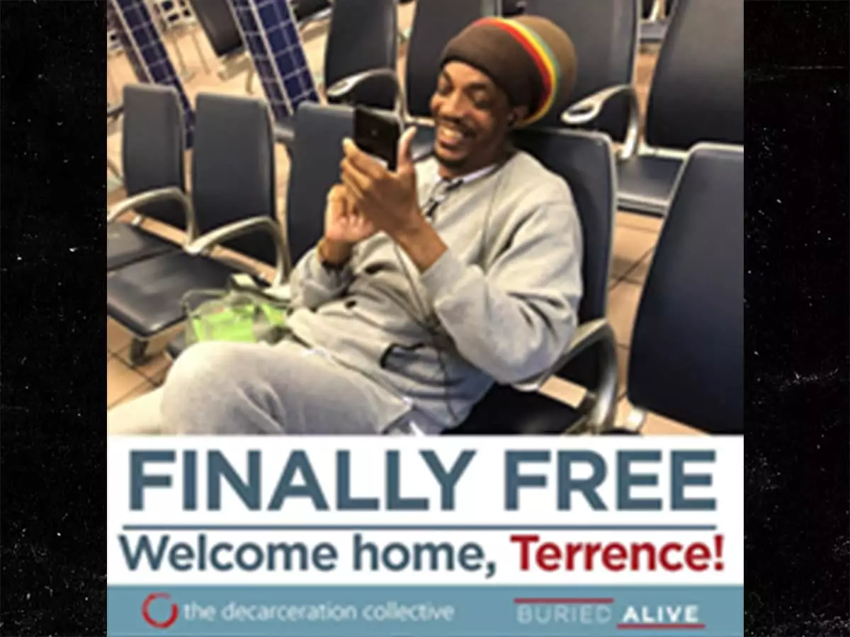 Terrence is freed after 25 years behind bars.
