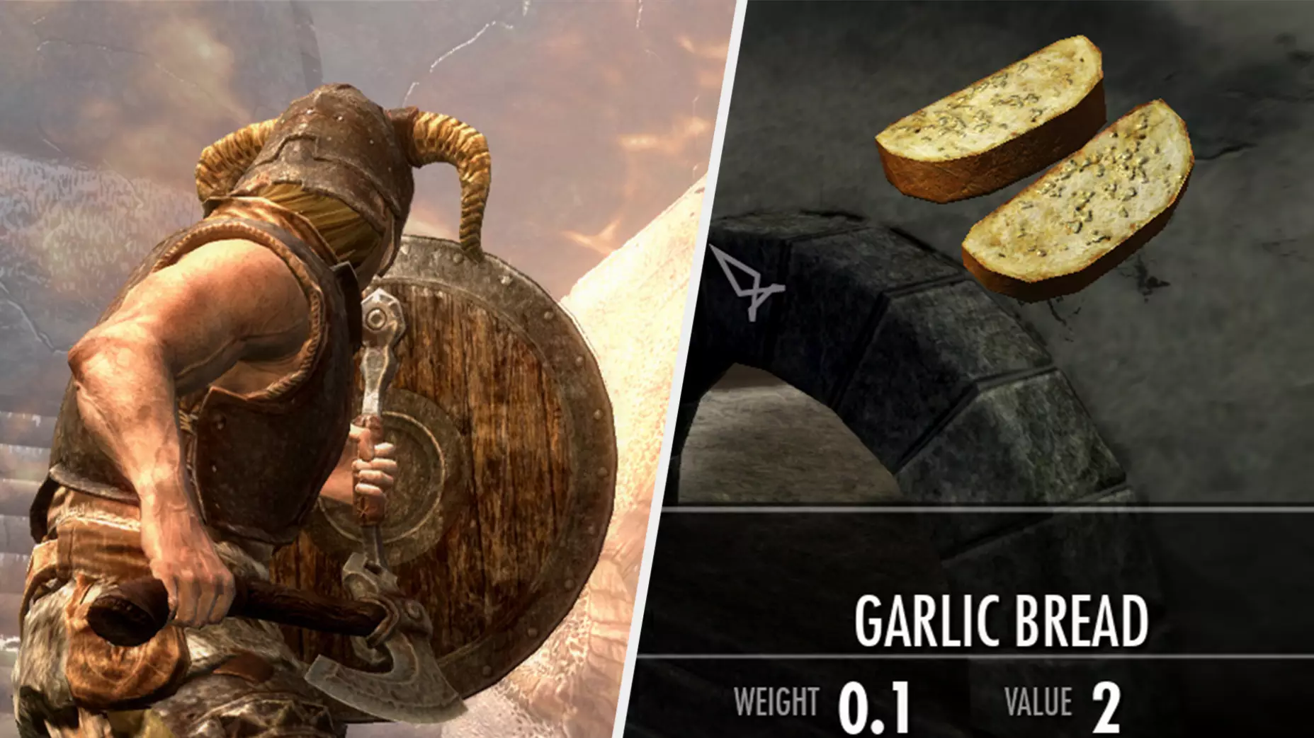 Garlic Bread Is Officially The Most Powerful Food In 'Skyrim'