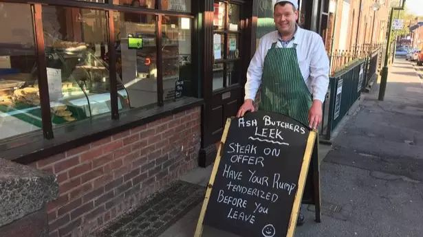 Butcher Gets Visit From Police Over Cheeky Signs Outside Shop 
