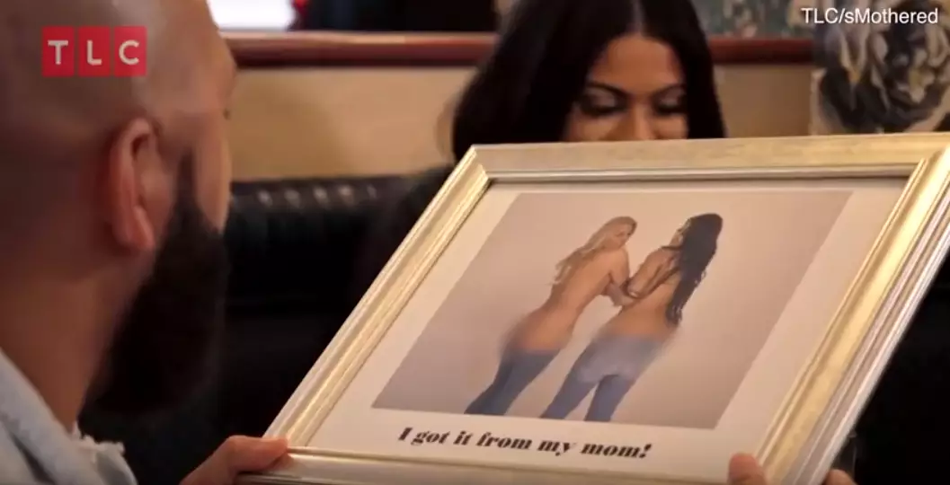 The framed photo Adrian received.