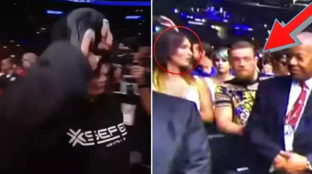 Conor McGregor Showed Incredible Reflex To Dodge A Hat Launched By Cat Zingano