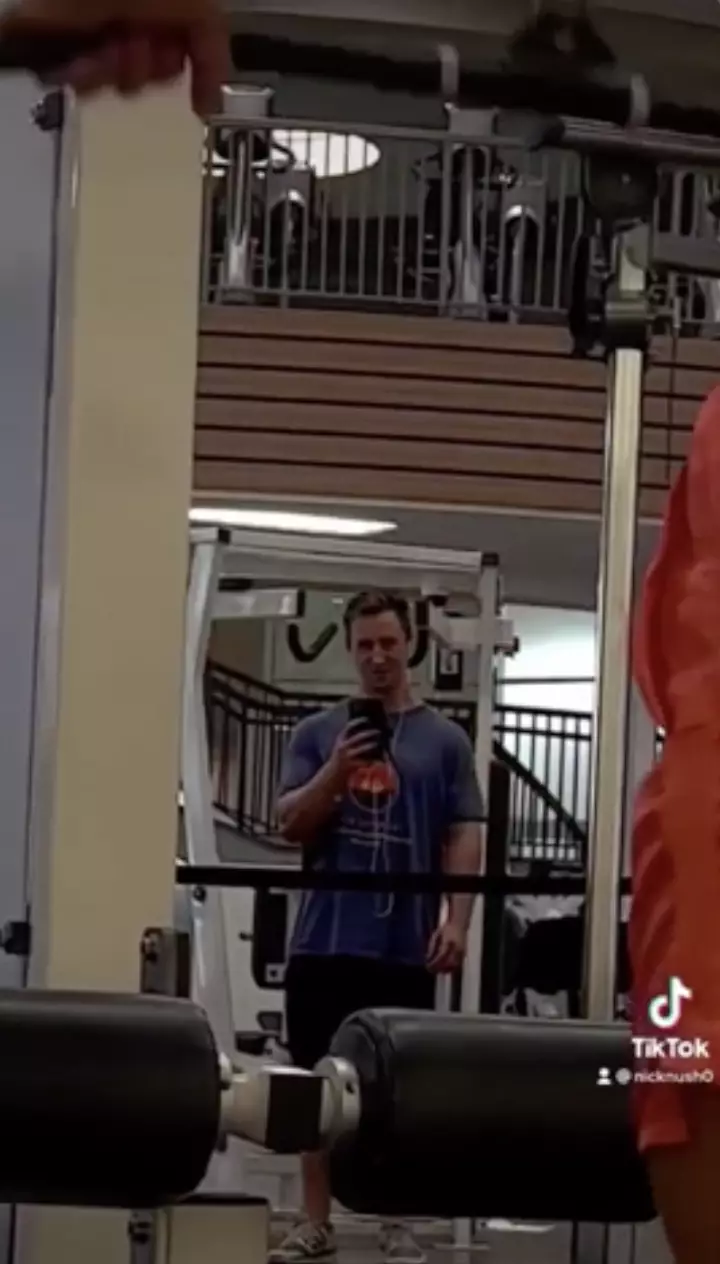 A man in the gym started filming Nick work out on his phone without consent.
