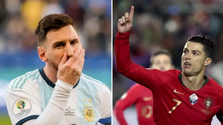 Fan Tries To Prove Lionel Messi Is Better Than Cristiano Ronaldo In International Football