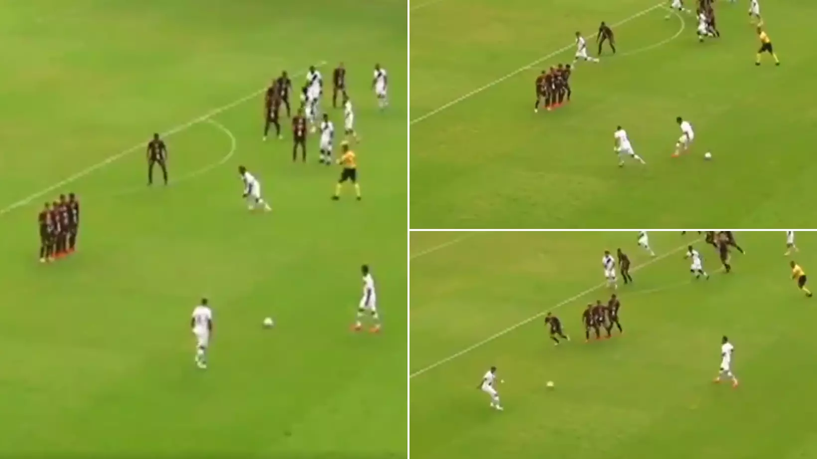 Awful Free-Kick Routine In Brazil Goes Viral - It Is One Of The Worst You'll See
