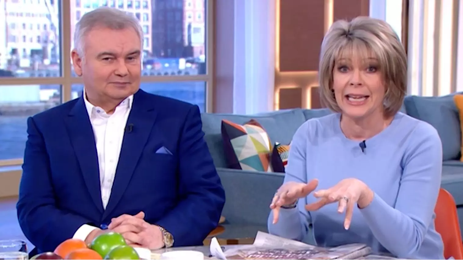 'This Morning' Fans Furious As Ruth Langsford and Eamon Holmes Stand In For Holly And Phil