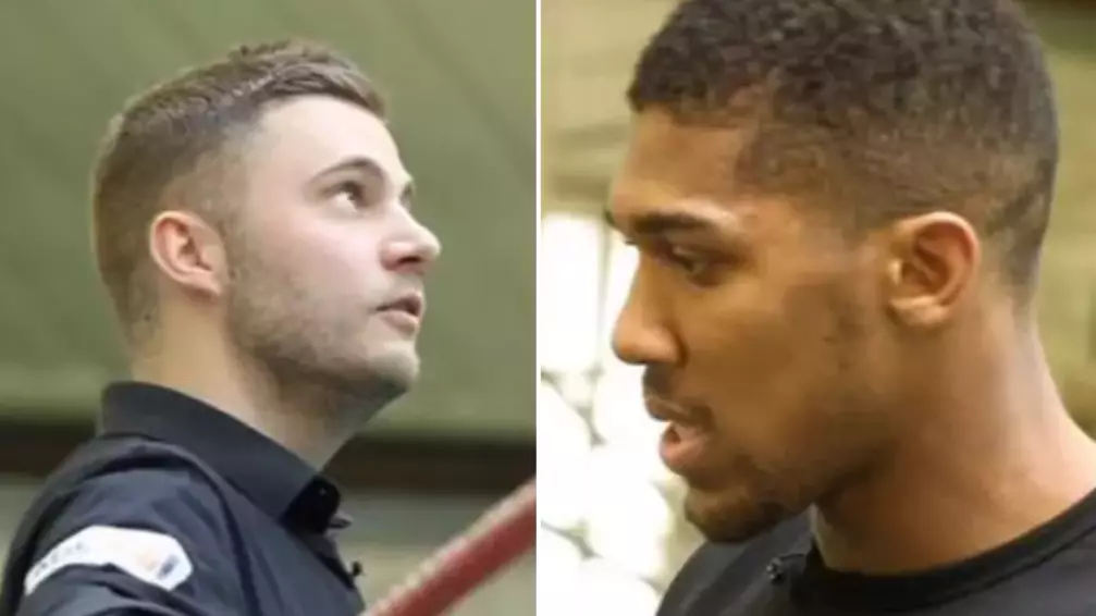 The Moment Anthony Joshua Scared The Living Sh*t Out Of A Reporter 