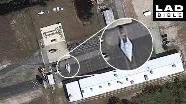 Does This Google Maps Image Show A Brand New Hypersonic SR-72 US Spy Plane Sitting In A Car Park?