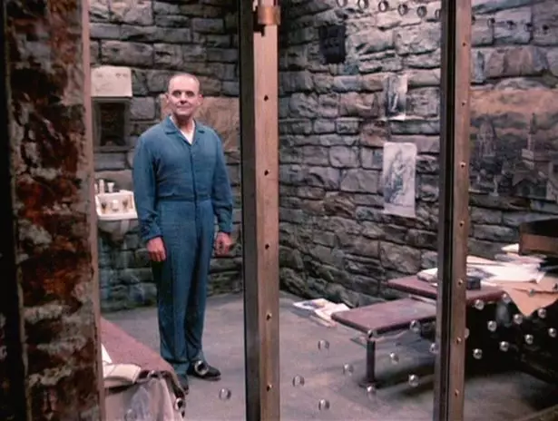Hannibal Lecter's prison cell in Silence of the Lambs.