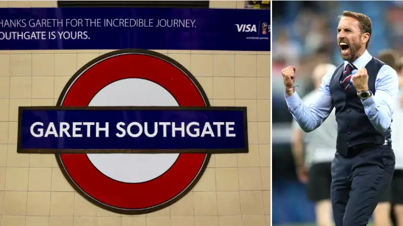 London Underground Station Named Changed In Gareth Southgate's Honour