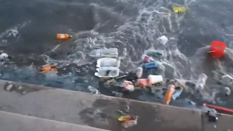 Shocking Footage Shows Piles Of Rubbish Left Behind On Blackpool Beach