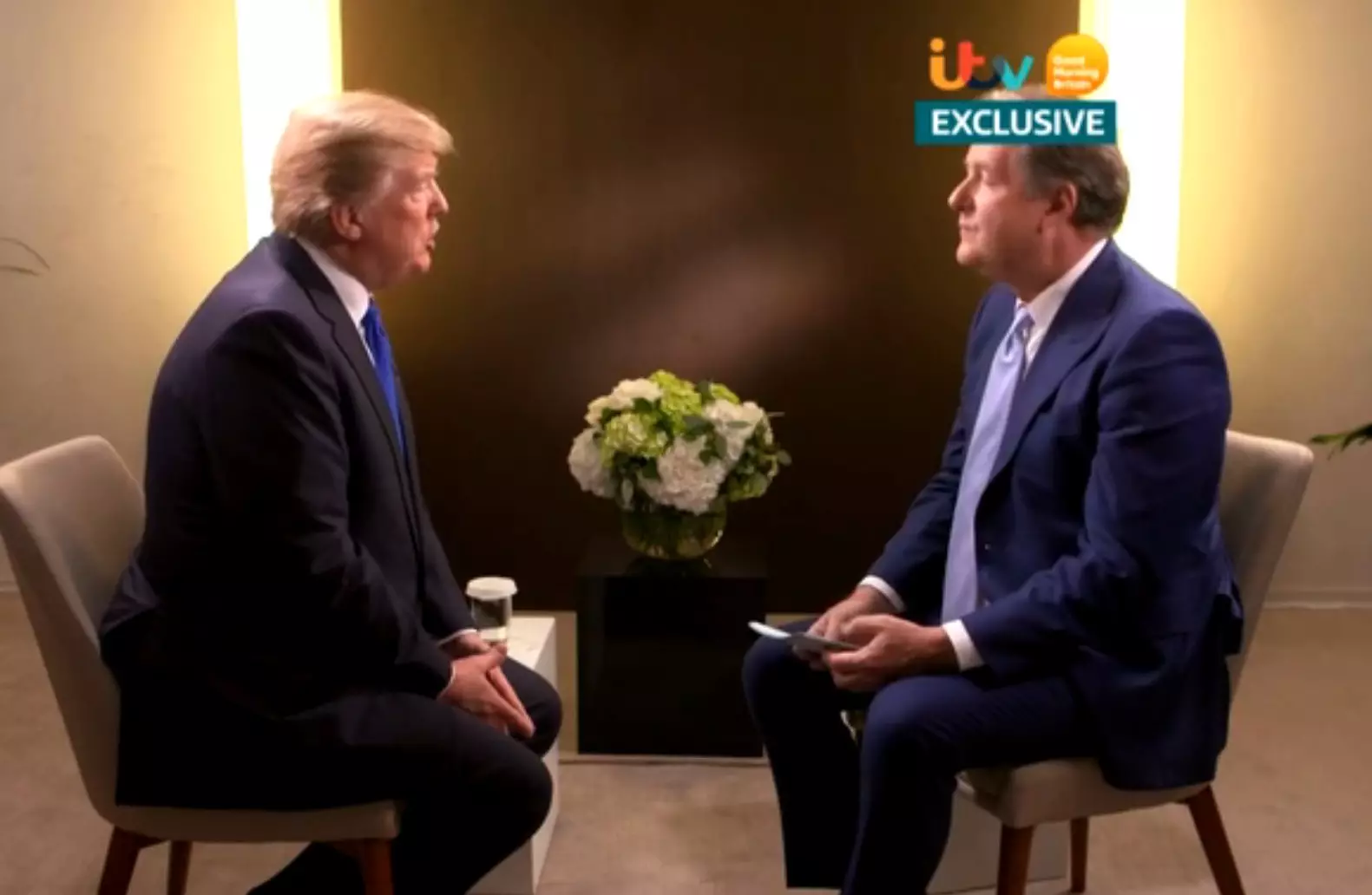 An interview with Donald Trump.