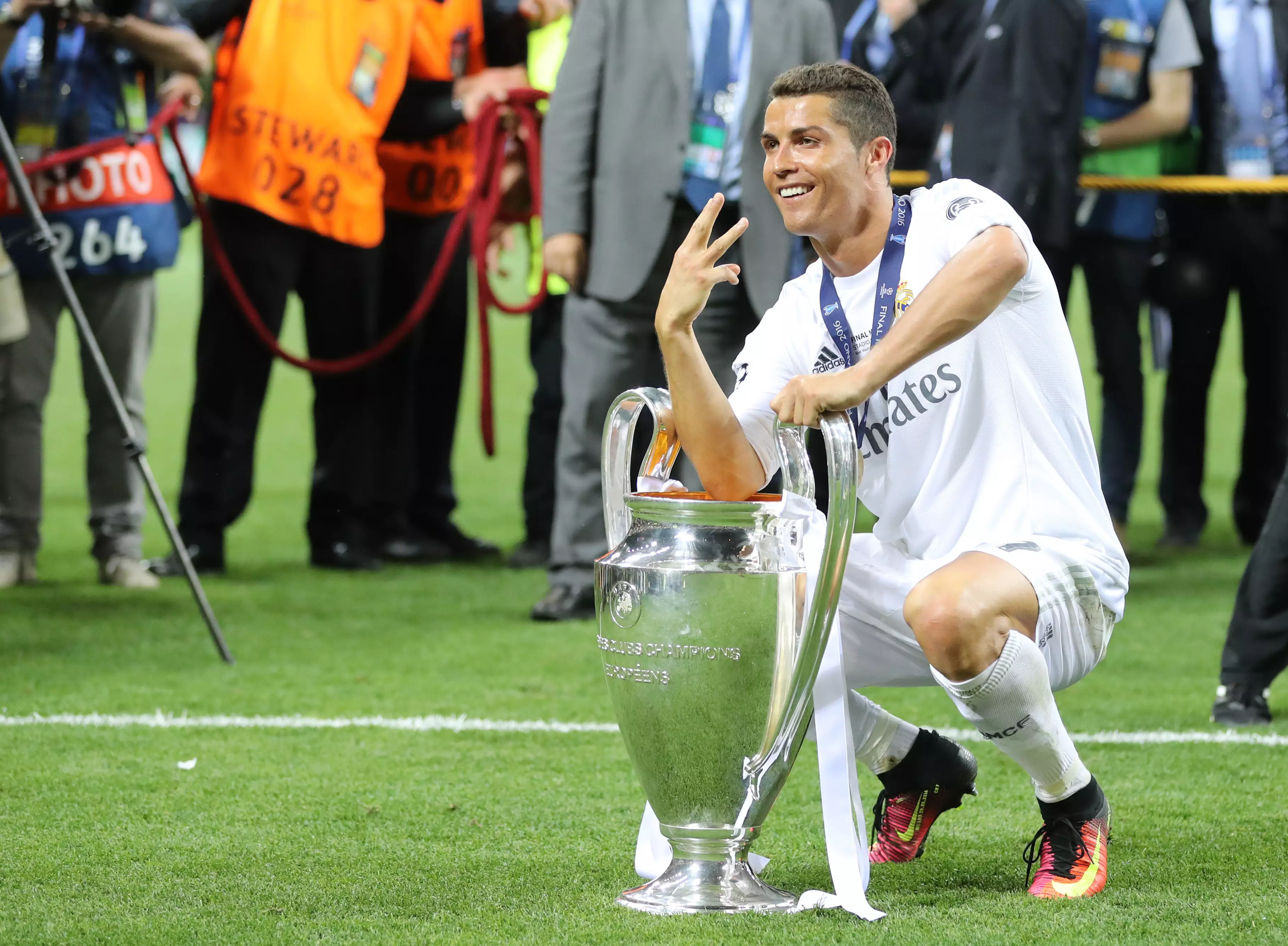 Ronaldo is set to win his sixth European title with his third team. Image: PA Images