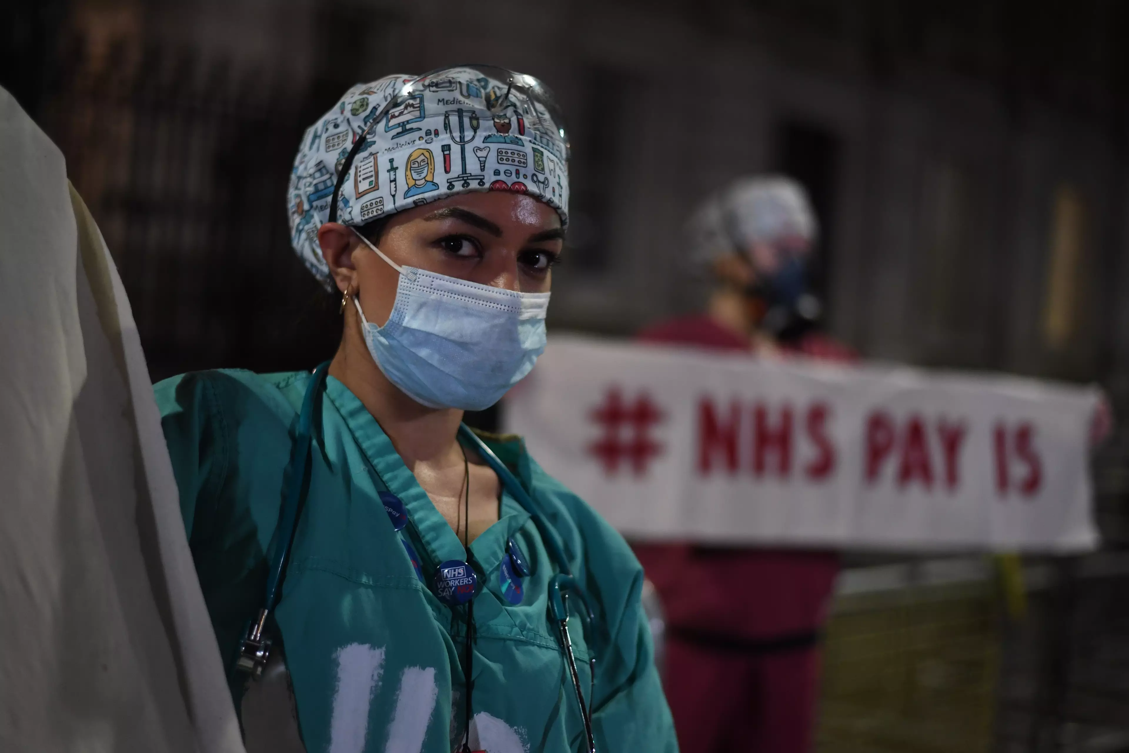 NHS staff called for Boris Johnson to go.