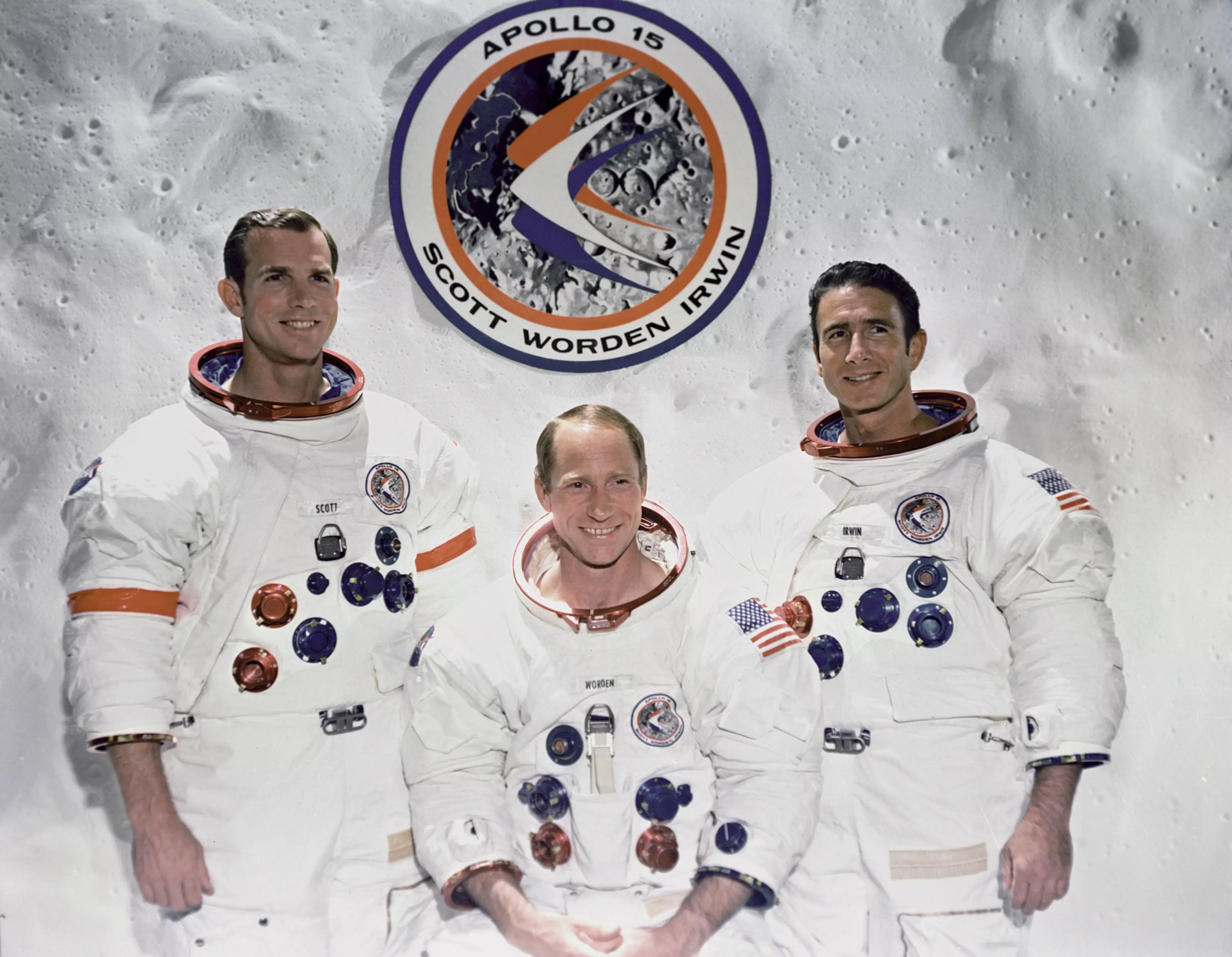 The Apollo 15 crew.