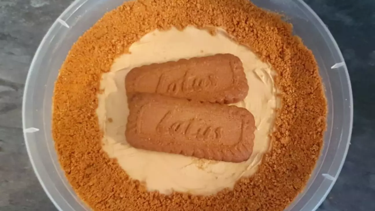 Woman Shares Four-Ingredient Recipe For Biscoff Cheesecake
