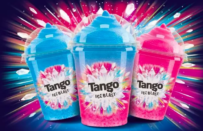 The lollies taste like Tango ice blasts (