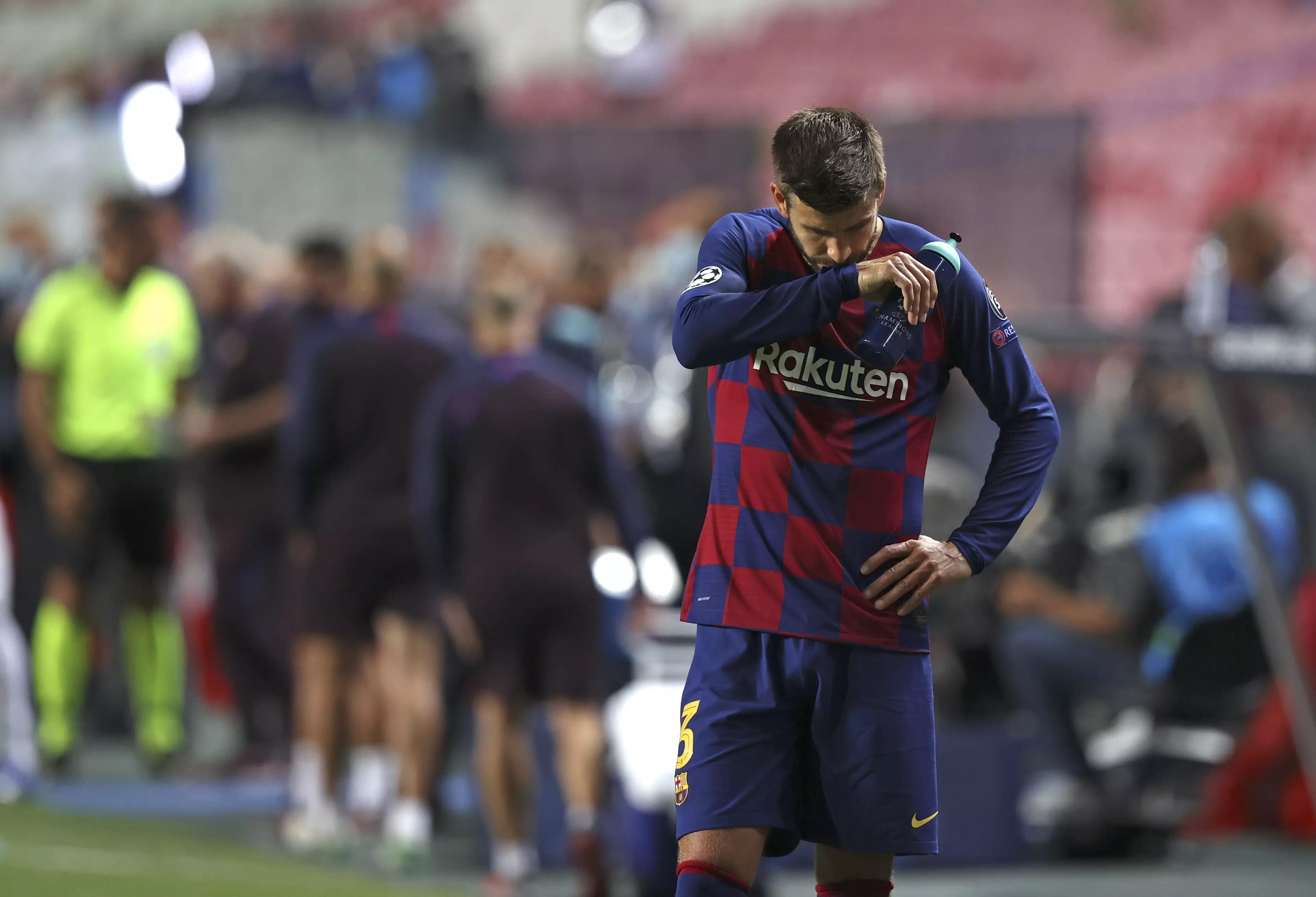 Pique at full time. Image: PA Images