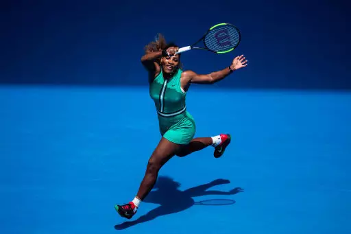 Serena Williams dominated her first game at the Australian Open.