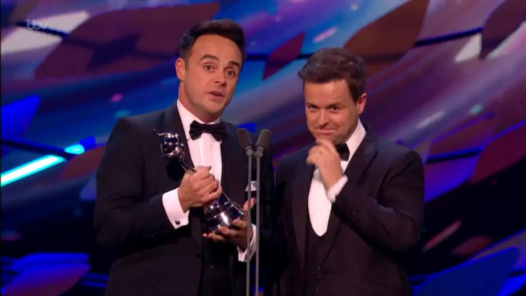 Ant and Dec were delighted with their win (