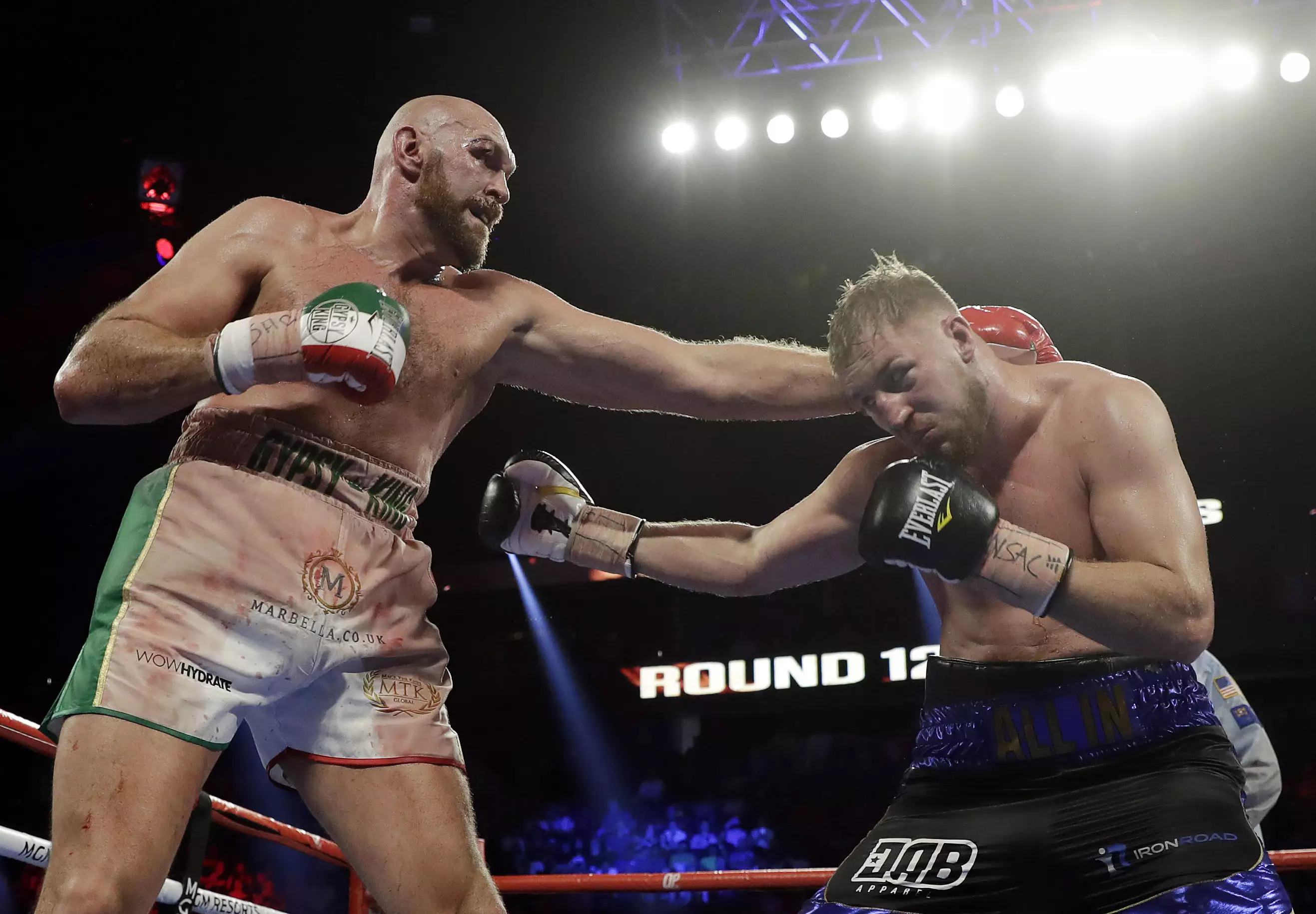 Tyson Fury beat Otto Wallin on points at T-Mobile Arena on Saturday night
