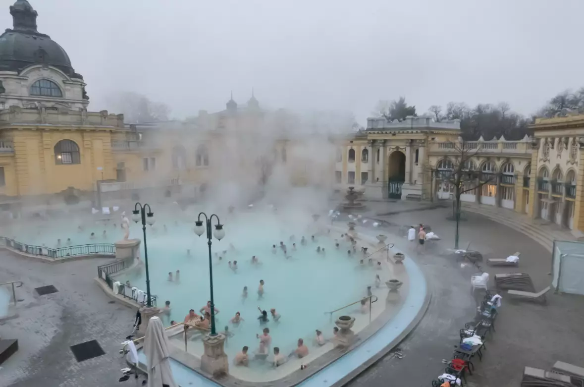 Szechenyi Thermal Bath in Budapest, Hungary.