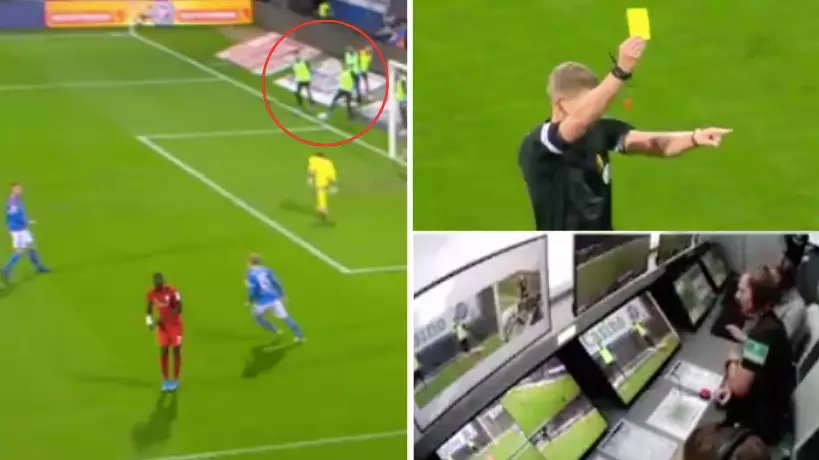 German Player Wasn't Even On The Pitch When He Conceded Penalty In Bundesliga 2 Game