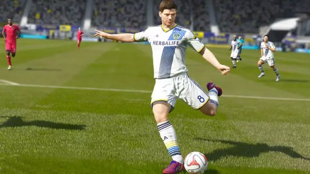 Gerrard for LA Galaxy on FIFA 16. Image: PA Images