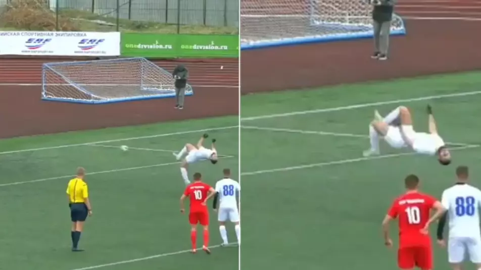 Rubin Kazan U21 Striker Scores Ridiculous 'Backflip Penalty' In The Russian League 