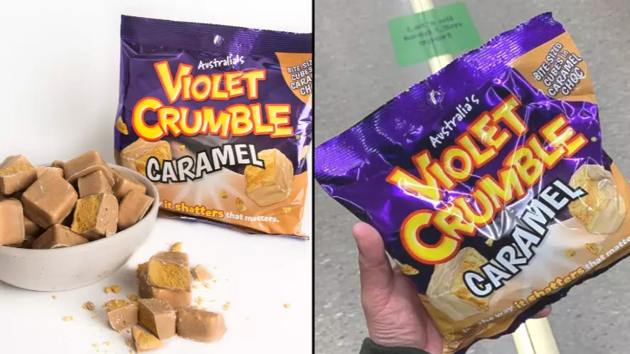 Violet Crumble Has Released A Caramel Chocolate Version Of The Honeycomb Treat