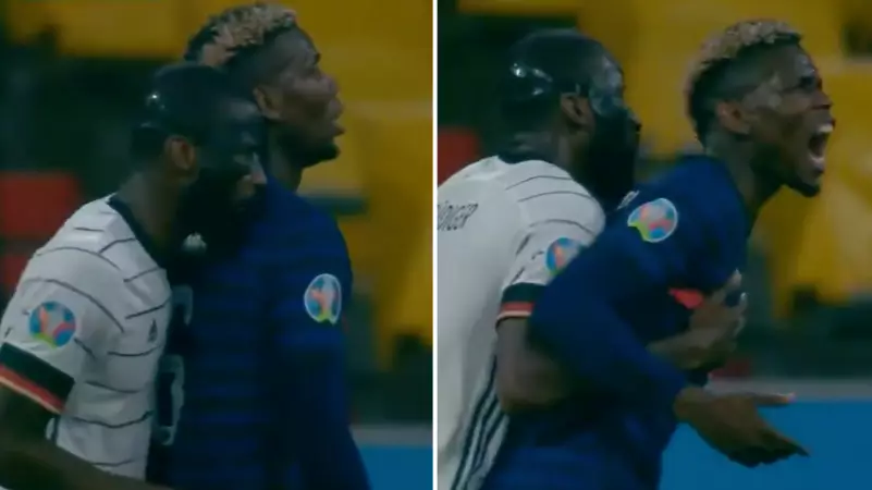 Antonio Rudiger Accused Of Biting Paul Pogba During European Championship Clash Between France And Germany 