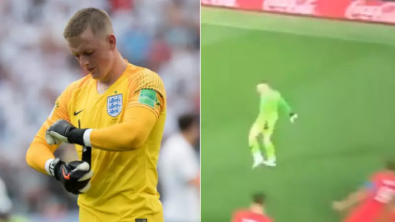 Jordan Pickford Pulls Off The Cristiano Ronaldo Celebration After England Win