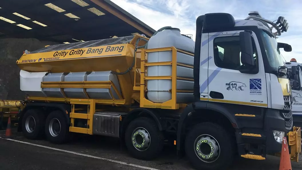 ​Scotland Names Ice Gritters 'Gritty Gritty Bang Bang', 'Ready Spready Go' And 'Mr Plow'