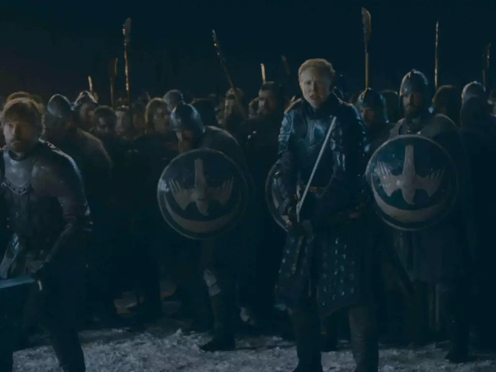 Jaime and Brienne lead the charge.