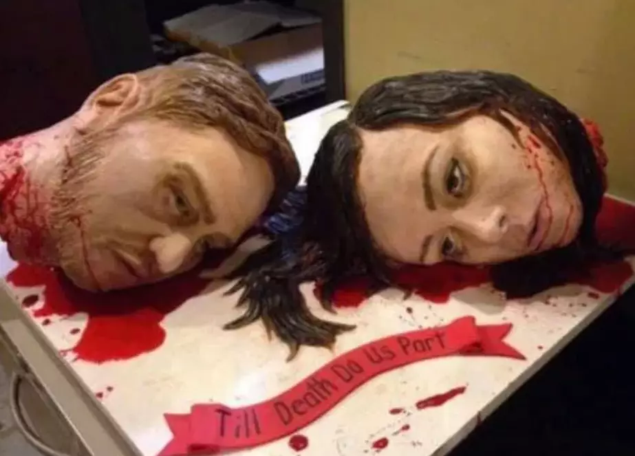 The gruesome cake.