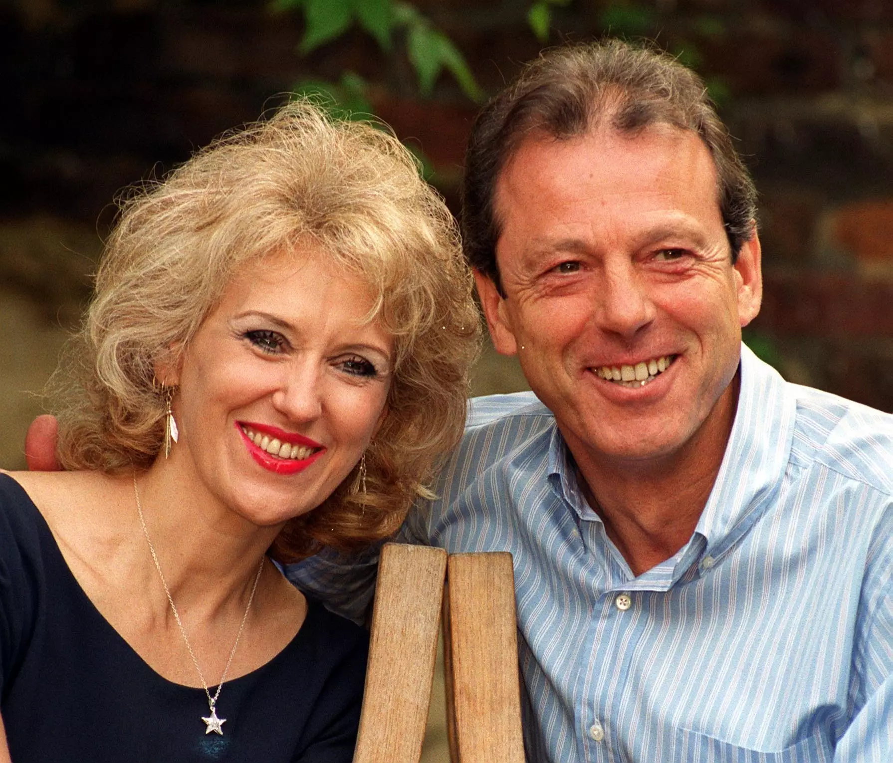 Anita Dobson and Leslie Grantham, who came to fame as pub landlords Den and Angie Watts.